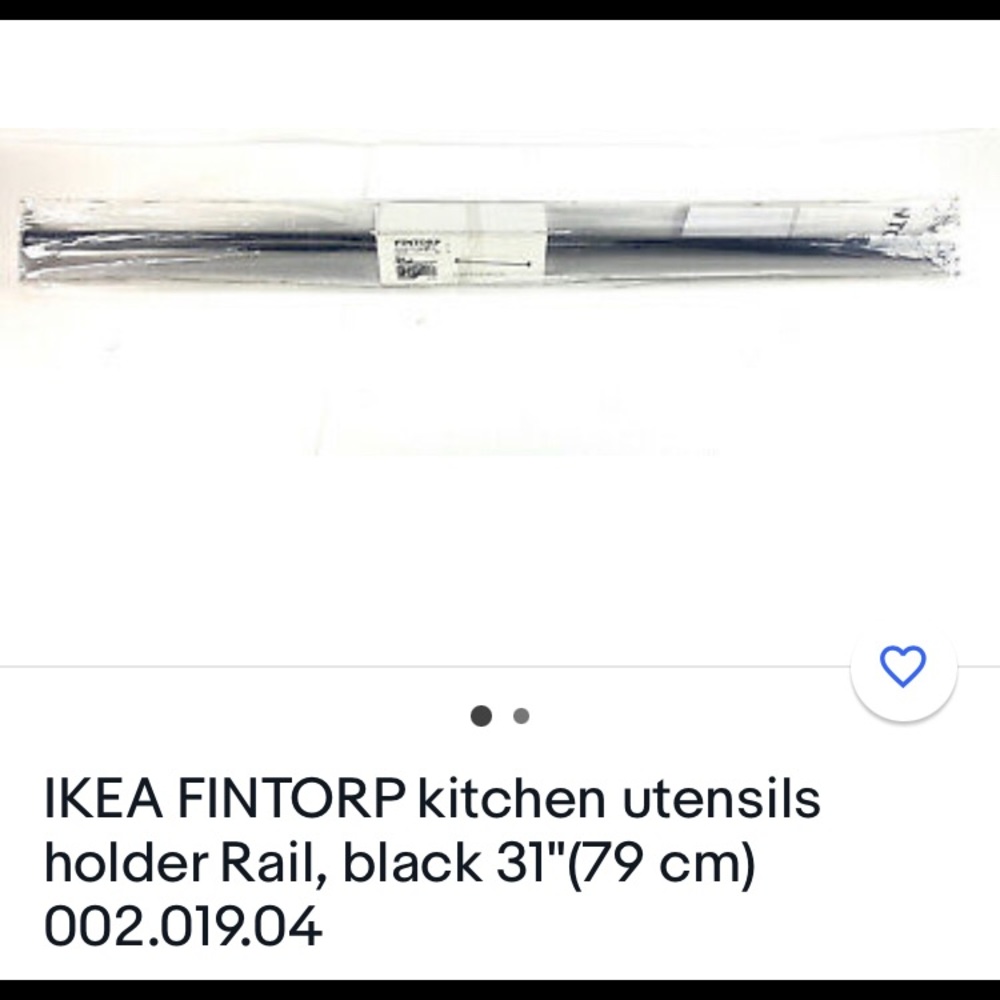 IKEA Fintorp organization rail NIB